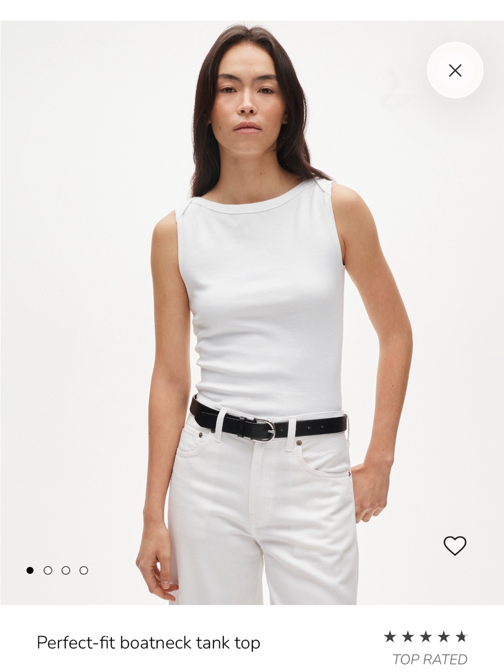 J Crew Perfect Fit Boatneck Tank Top